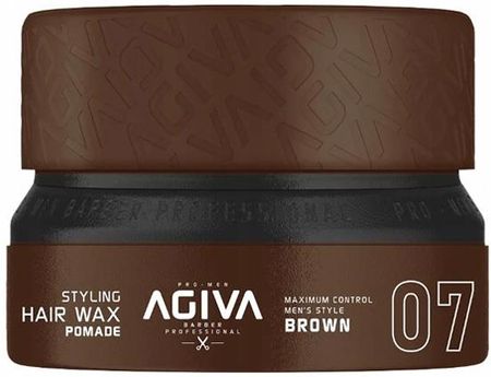 Agiva Wosk-Pomada Do Stylizacji Włosów Hair Wax Pomade 07 Brown 155Ml