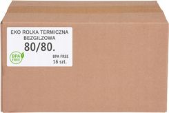 Zdjęcie Rolki termiczne 80x80 EKO (1 KARTON 16 SZT) FREE BPA PLASTIC FREE bezgilzowa - Poznań