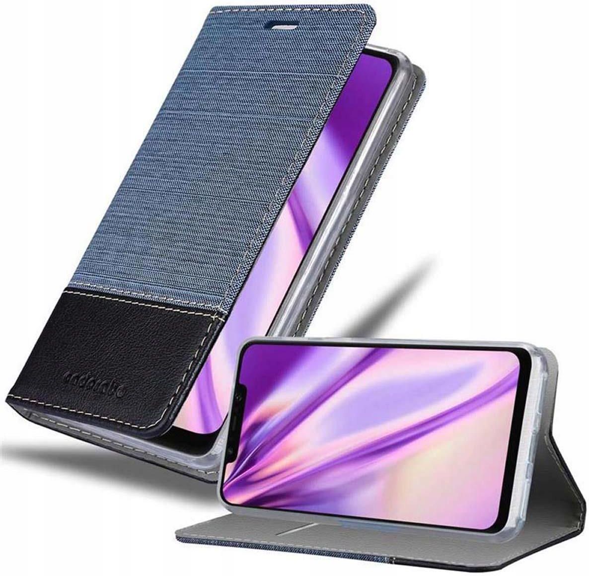 Cadorabo Custodia Libro A Portafoglio Per Xiaomi Mi Max 2 – Colore Nero Carbone, Chiusura Magnetica, Vani Per Carte E Funzione Stand.