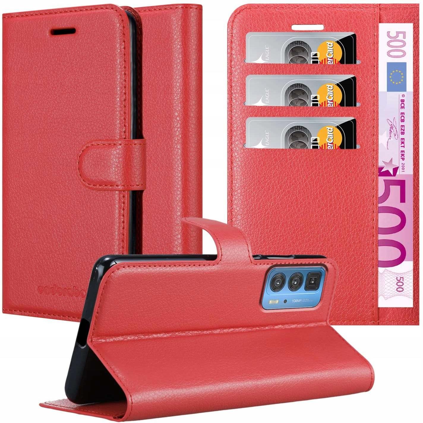 Custodia Motorola Edge 20 Pro Con Motivo Cuore, Flip In Pelle PU Viola, Porta Carte, Portafoglio, Cavalletto E Cinturino Da Polso
