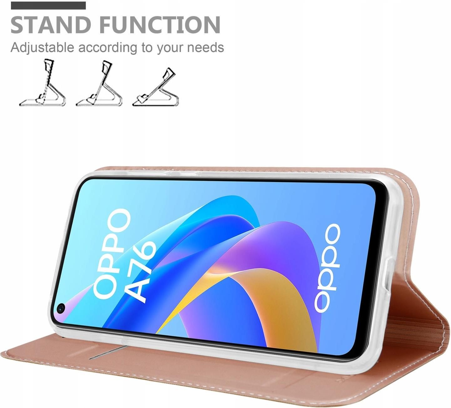 Ipod Classic Case 120gb Coque Oppo A96 - Oppo A76 - Realme 9i - Oppo A36 En Cuir Fentes Cartes Fonction Support à Rabat OPPO A96 Case