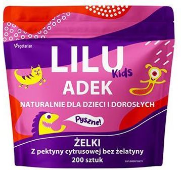 Myvita Lilu Kids Witamina Adek Żelki Dla Dzieci I Dorosłych 200szt.