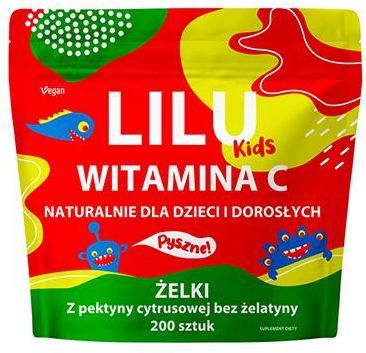 Myvita Lilu Kids Witamina C Żelki Dla Dzieci I Dorosłych 200szt.
