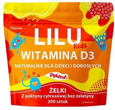 Myvita Lilu Kids Witamina D3 Żelki Dla Dzieci I Dorosłych 200szt.