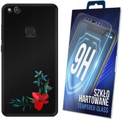 Martech Etui Case Matt Flower Do Huawei P10 Lite +Szkło 9H