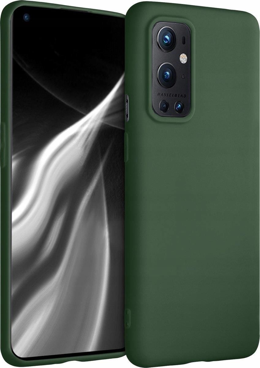 Custodia Kwmobile In Silicone TPU Per OnePlus 9 (Versione EU/NA) - Copertina Gommata Antiscivolo - Colore Ardesia Scuro