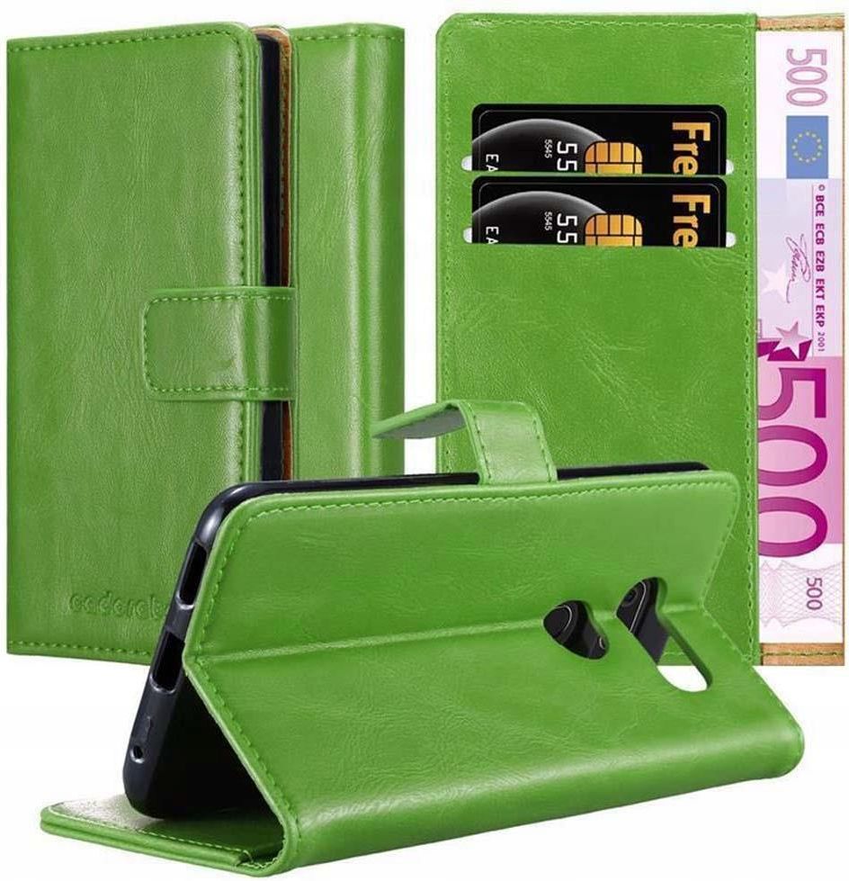 Cadorabo Custodia Libro Per LG V30S – Grigio Chiaro E Marrone, Con Vani Carte E Chiusura Magnetica, Funzione Stand, Cover Portafoglio
