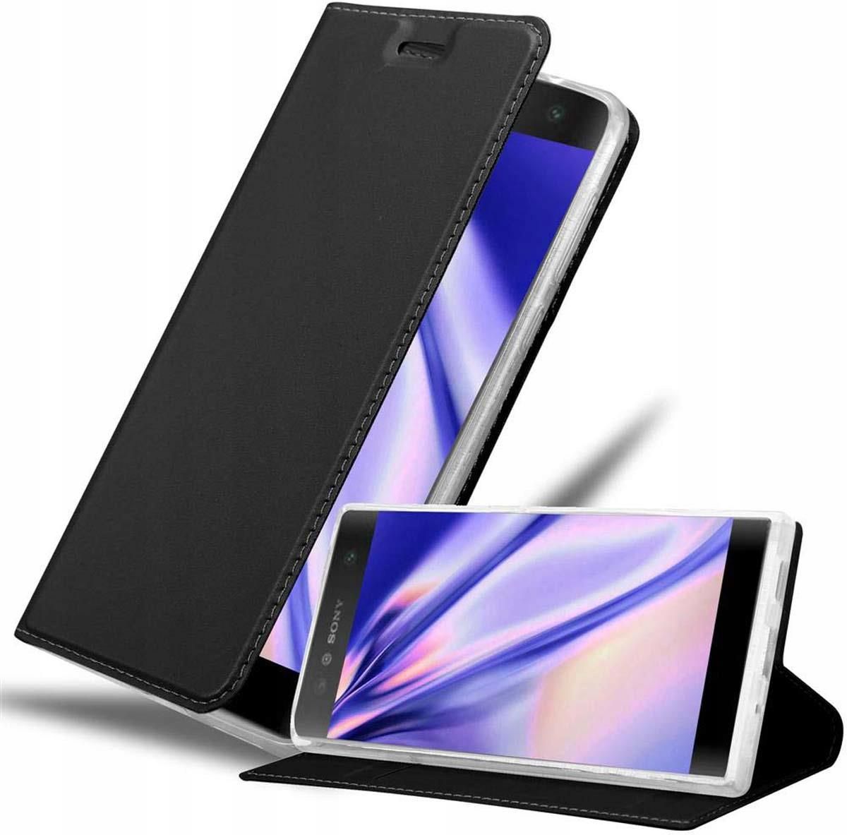 Custodia Con Tasche Per Carte E Banconote Sunrive Cover Per Sony Xperia XA, Custodia Con Supporto Di Stand E Custodia Protezione Doppio Strato
