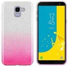 Vegacom Etui Plecki Samsung Galaxy J6 Srebrno-Różowe