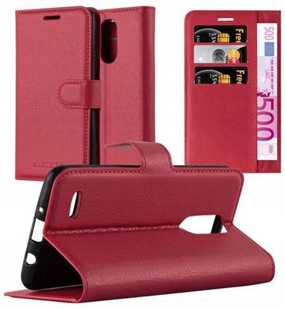 Custodia Flip in Pelle PU con Finestra Visibile e Chiusura Magnetica Invisibile Compatibile con LG K8 2017, Protezione Totale