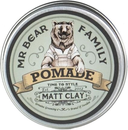 Mr Bear Family Pomada Matt Clay Travel Size 30 G