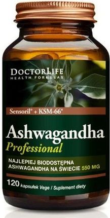Doctor Life Ashwagandha KSM-66 ekstrakt z korzenia 500mg 60kaps