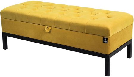 Emra Wood Design Kufer Skrzynia Pikowany Cytrynowa Żółcień Model Qm 13 9223