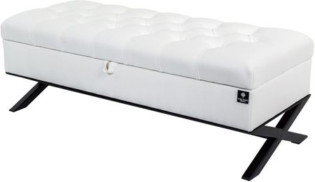 Emra Wood Design Kufer Skrzynia Pikowany Biały Model Qm 14 9250