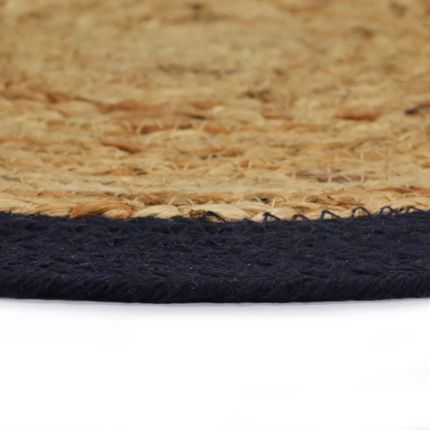 Vidaxl Maty Na Stół 4 Szt Naturalny I Granat 38Cm Juta Bawełna 685411