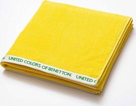 Benetton Ręcznik Plażowy Rainbow Bawełna Tkanina Frotte (90X160 Cm) Żółty 12564881