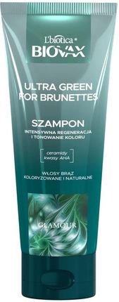 Biovax Glamour Ultra Green For Brunettes Szampon Do Włosów 200Ml