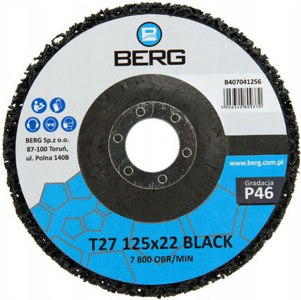 BERG Tarcza ściernica z włókniny 125mm, B407041256