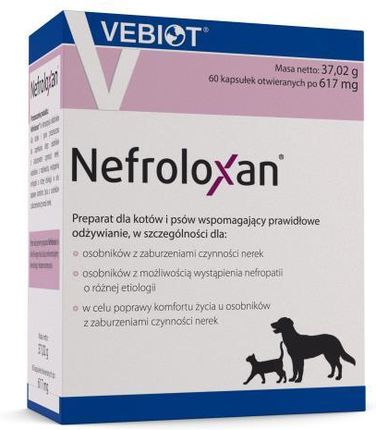 VEBIOT Nefroloxan Dog 60 tab Tabletki psa na nerki 