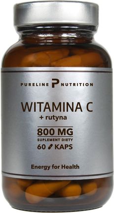 Witamina C z rutyną 800 mg 60 kapsułek - Pureline Nutrition || Oficjalny sklep MedFuture