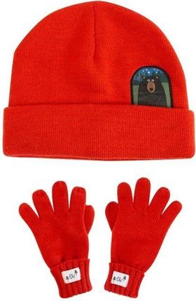 FlapJack Komplet Zimowy dla Dzieci Czapka i Rękawiczki Miś L