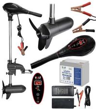 Zdjęcie Zaburtowy silnik elektryczny Volt Polska Bryza 60 z prostownikiem do akumulatorów LiFePO4 10A + akumulator Volt LiFePO4 12,8V 60Ah (60A) - Czerwionka-Leszczyny