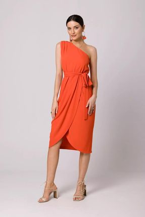 Elegancka sukienka w greckim stylu (Koralowy, S)