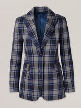 Zdjęcie Marynarka damska w granatowo-szarą kratę - Ujazd