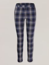 Zdjęcie Spodnie garniturowe w granatową i szarą kratę - Płońsk