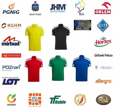 Adidas Koszulka Teamwear Męska Squadra 21 Polo Czerowna Gp6429 - zdjęcie 3