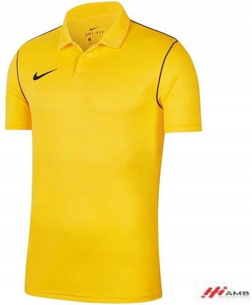 Nike Koszulka Team Dry Park 20 Polo Youth Żółta Bv6903 719