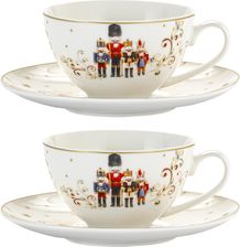 Zdjęcie Magnoble Filiżanki Do Kawy I Herbaty Porcelanowe Ze Spodkiem Dziadki Orzechów 350Ml 2Szt. (5557135) - Wrocław
