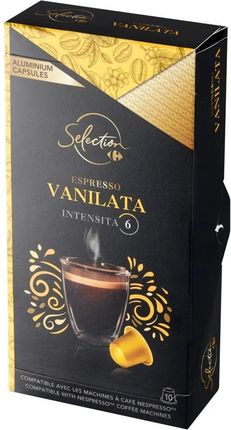 Carrefour Selection Espresso Vanilata Kapsułki z kawą mieloną 52 g (10 sztuk)