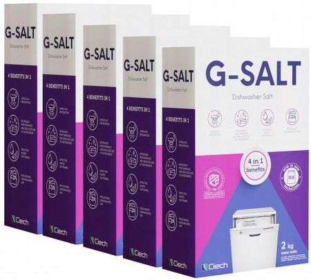 Granulat solny do zmywarek g-salt 10 kg ciech ( 5 opakowań po 2 kg )