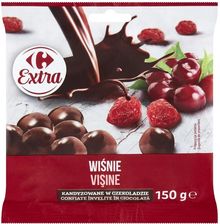 Zdjęcie Carrefour Extra Wiśnie kandyzowane w czekoladzie 150 g - Gdańsk