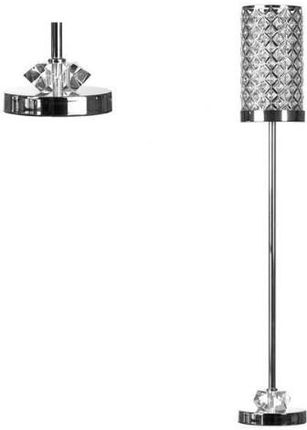 Świecznik z kryształkami glamour srebrny 67 cm