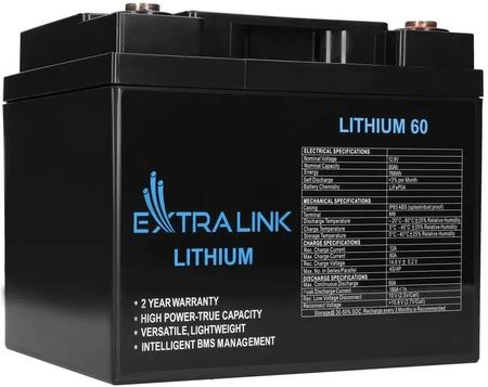 Extralink akumulator LiFePO4 12,8v 60ah EX30448