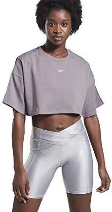 Reebok Damski podkoszulek SH Easy Crop, szary (grafitowy), L