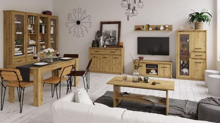 Mebel Bos Regał Ayson 2D1S Dąb Artisan 100393894 - zdjęcie 3