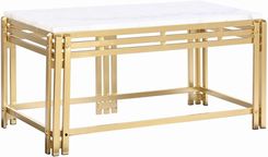Dkd Home Decor Stolik Metal Aluminium Marmur 80X40X40 Cm 667579