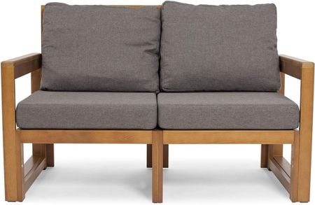 Edomator Mała Sofa Malta 2 Osobowa Brązowy Grafit Ogród Taras Balkon Skandynawski 31500 - zdjęcie 2