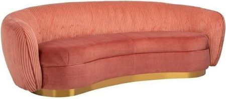 Richmond Interiors Sofa Waylon Pink Welur Różowy Złoty Nowoczesny Salon 31513