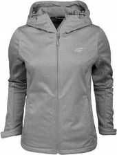 Kurtka damska 4F softshell chłodny jasny szary melanż H4Z22 SFD350 27M - zdjęcie 1