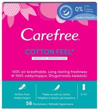 Zdjęcie Carefree Cotton Feel Wkładki Higieniczne Nieperfumowane Normal 56 szt. - Więcbork