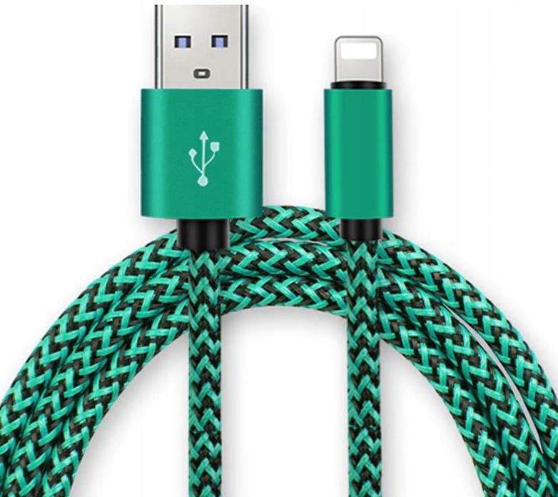 Kabel Pleciony Micro USB 1m Sznurek Oplot Zielony Opinie I Ceny Na