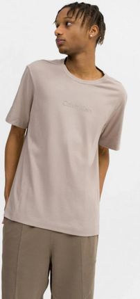 Męska koszulka treningowa Calvin Klein Men 00GMS3K108 - beżowa