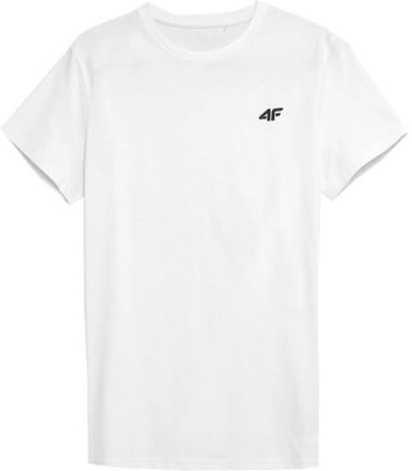 Męska koszulka sportowa 4F SS23 TSHM536 biały 10S XXL
