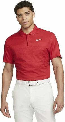 Nike Dri-Fit ADV Tiger Woods Mens Golf Polo Gym Red/University Red/White 2XL