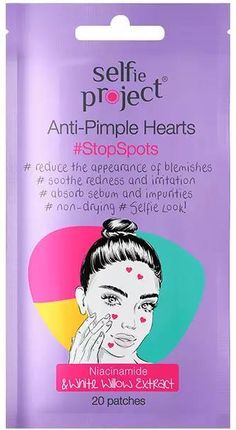 Selfie Project Anti Pimple Heart Plastry Punktowe Na Wypryski 20 Sztuk
