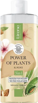 Lirene Power Of Plants Migdał Dwufazowy Płyn Micelarny 3w1 400 ml